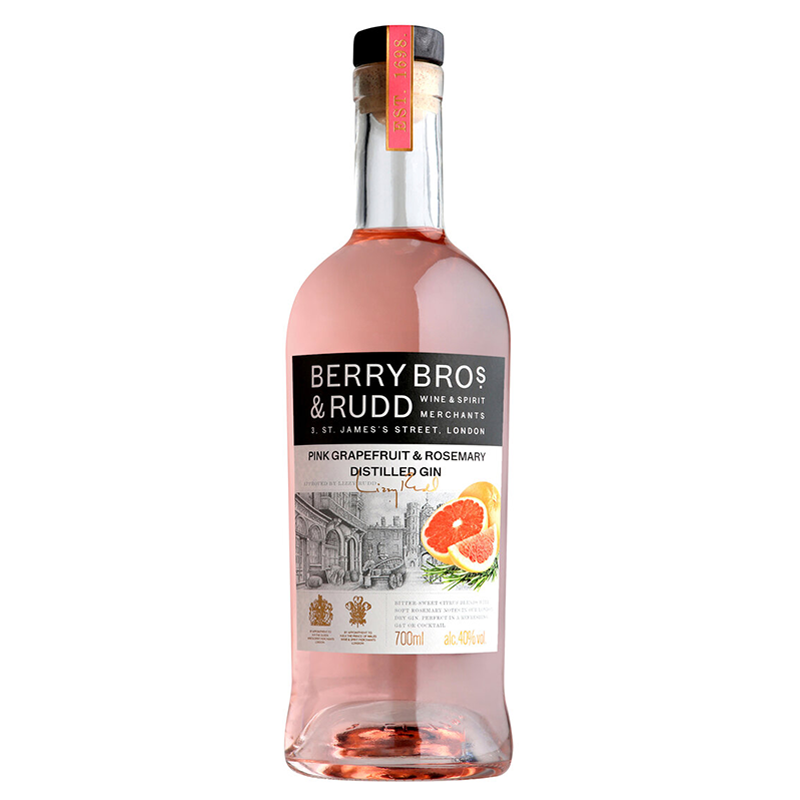 BB&R貝瑞 粉紅葡萄柚與迷迭香風味琴酒 700ml