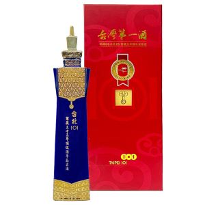 台北101窖藏33年頂級陳年高粱酒 藍瓶 (舊版2011年版) 700ml