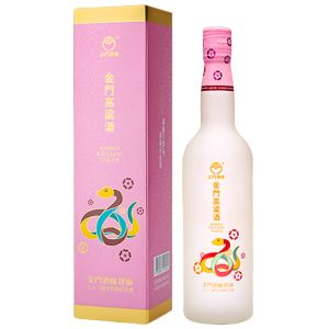 (限量) 金門高粱建廠73周年 蛇年(粉紅磨砂玻璃瓶) 600ml