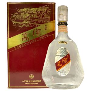 (限量福利品) 金門高粱74年 紅扁陳高(舊版裸瓶) 600ml 