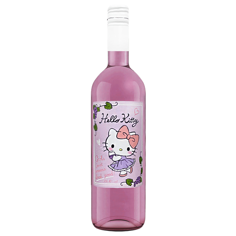 愛麗絲Hello Kitty紫色氣泡酒(紫標) 750ml