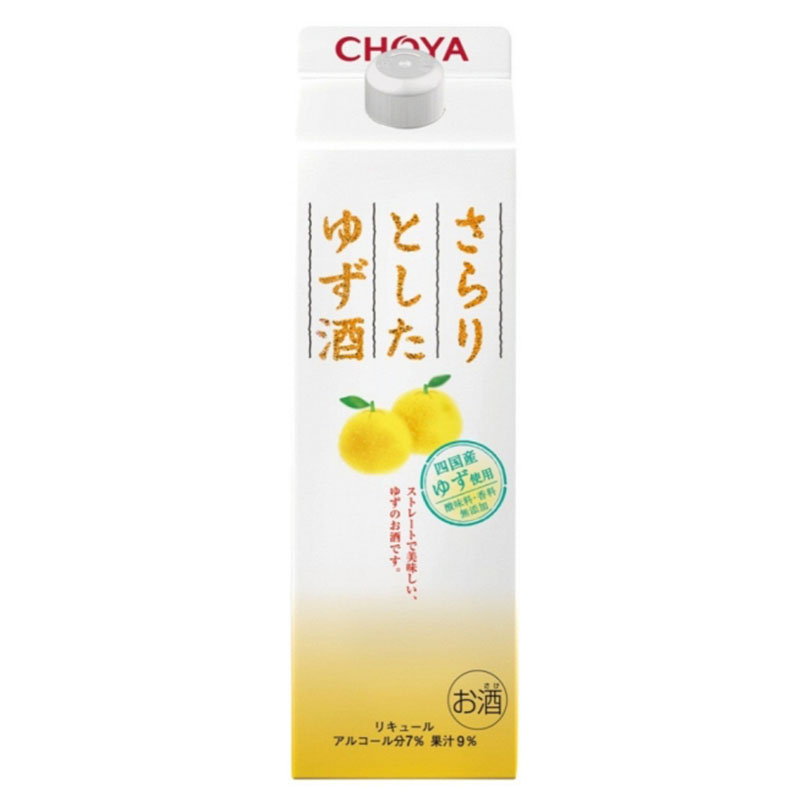 CHOYA Sarari紙盒包裝(柚子) 1000ml